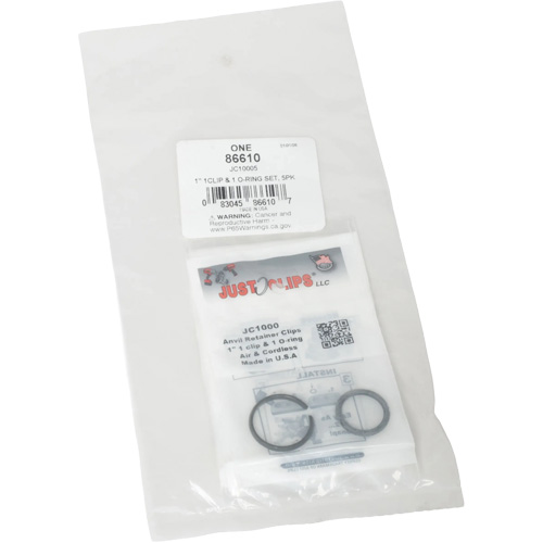 Jeu de clips et joints toriques de 1 po - en vrac Waymarc Industries Inc