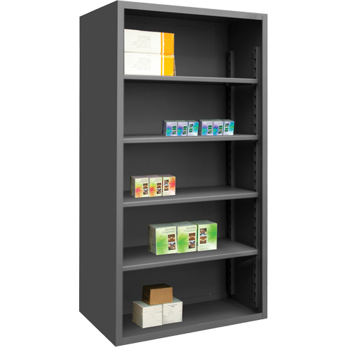 Heavy-Duty Shelving, Steel, Bolted, 850 lbs. Capacity, 48" W x 72" H x 18" D Waymarc Industries Inc
