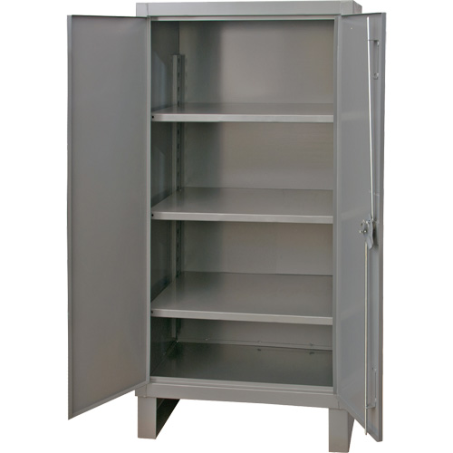Armoire tr&egrave;s robuste, Acier, 3 Tablettes, 66" h x 36" la x 24" P, Gris Waymarc Industries Inc