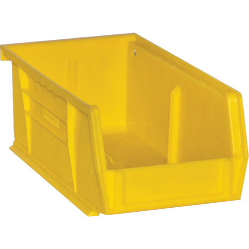 Hook-On Bins, 4" W x 3" H x 7" D, Yellow, 10 lbs. Capacity Waymarc Industries Inc