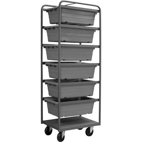 R&acirc;telier mobile, &agrave; deux c&ocirc;t&eacute;s, 6 bacs, 26" la x 18" p x 74" h Waymarc Industries Inc