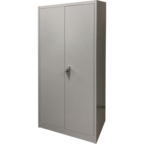 Storage Cabinet, Steel, 4 Shelves, 66" H x 30" W x 15" D, Grey Waymarc Industries Inc