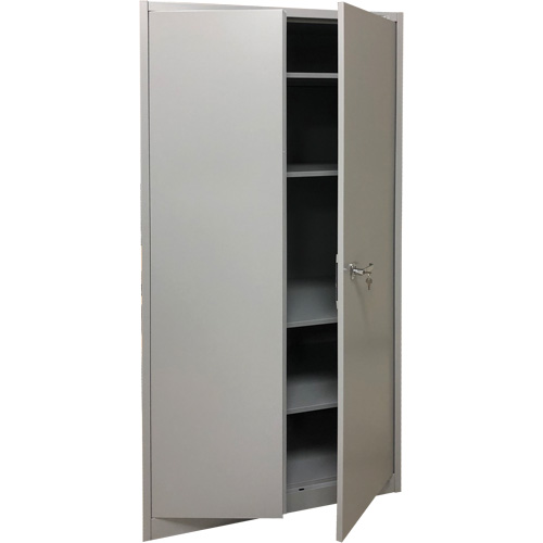 Storage Cabinet, Steel, 4 Shelves, 78" H x 36" W x 24" D, Grey Waymarc Industries Inc
