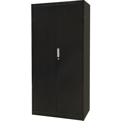 Combination Storage Cabinet, 36" W x 18" D x 72" H, Black Waymarc Industries Inc
