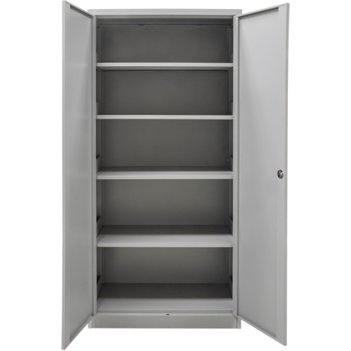 Armoires de rangement Hi-Boy, Acier, 4 Tablettes, 72" h x 36" la x 18" P, Gris Waymarc Industries Inc