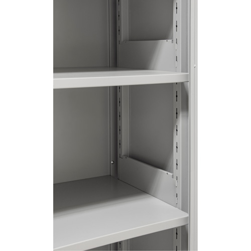 Armoires de rangement Hi-Boy, Acier, 4 Tablettes, 72" h x 36" la x 18" P, Gris Waymarc Industries Inc