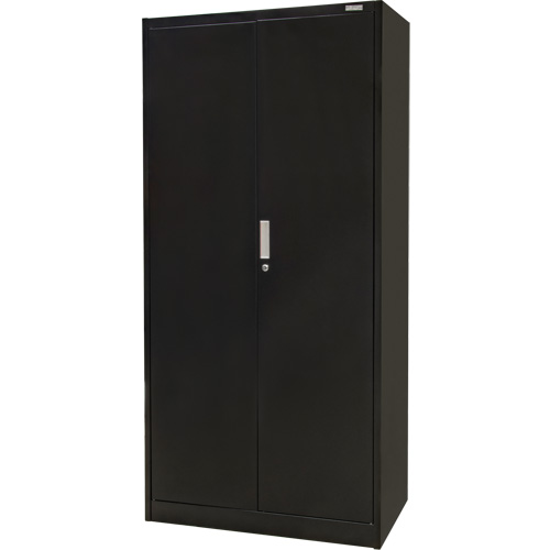 Hi-Boy Storage Cabinet, Steel, 4 Shelves, 72" H x 36" W x 18" D, Black Waymarc Industries Inc