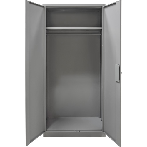 Armoire garde-robe, Acier, 36" la x 18" p x 72" h, Gris Waymarc Industries Inc