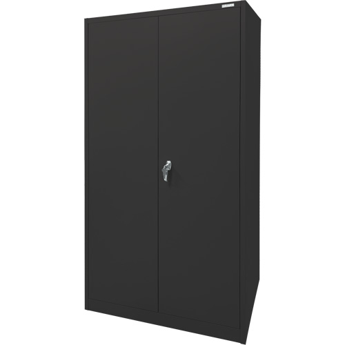 Storage Cabinet, Steel, 4 Shelves, 78" H x 36" W x 24" D, Black Waymarc Industries Inc