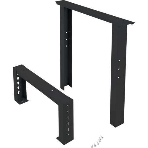 Pattes d'&eacute;tabli pour service industriel, Acier, 24" p x 34" h, Simple Waymarc Industries Inc