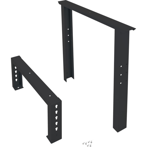 Pattes d'&eacute;tabli pour service industriel, Acier, 30" p x 34" h, Simple Waymarc Industries Inc