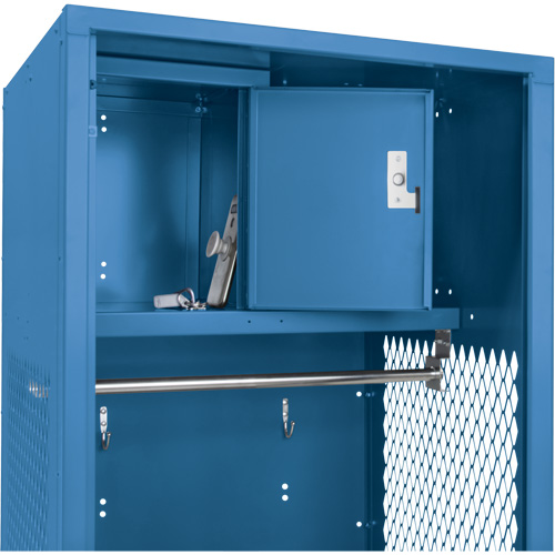 Gear Locker, Steel, 24" W x 18" D x 72" H, Dark Blue Waymarc Industries Inc