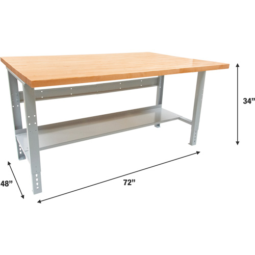 &eacute;tabli modulaire industriel, Cap 1000 lb, 72" la x 48" p Waymarc Industries Inc