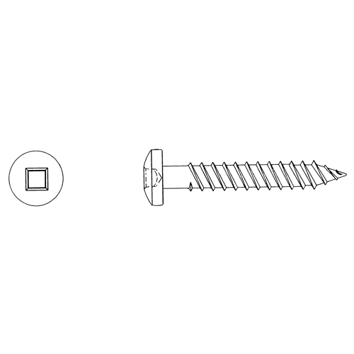 Vis &agrave; t&ecirc;te ronde pour bois, #10 x 3" lo, Zingu&eacute; Waymarc Industries Inc