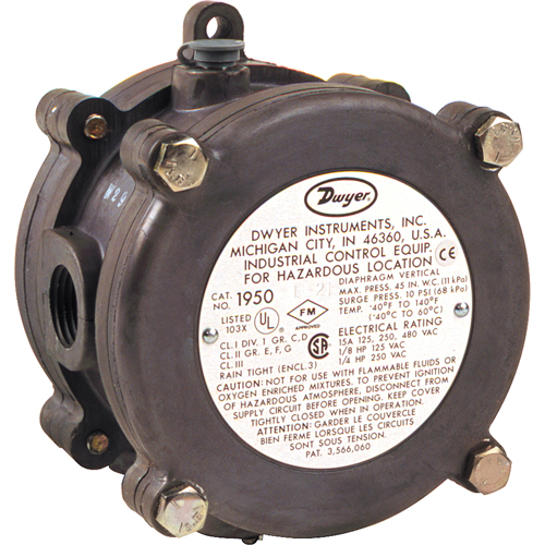 CONTACT PRESSION DIFFER..07/.15"WC,ANTID,INUTILI Waymarc Industries Inc
