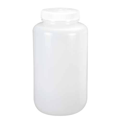 Wide-Mouth Bottles, Round, 1/2 gal., Plastic Waymarc Industries Inc