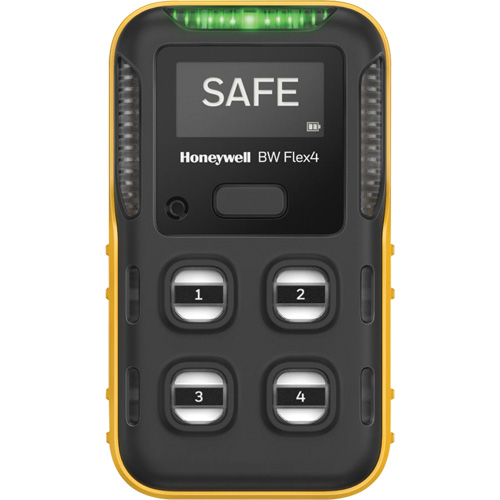 BW Flex Gas Detector, 4 Gas, LEL - H2S - O2 - SO2 Waymarc Industries Inc
