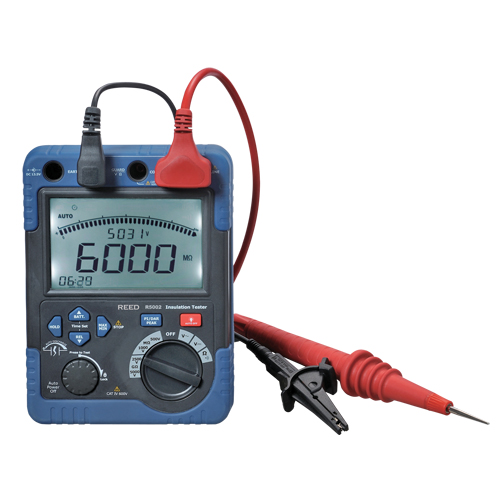 V&eacute;rificateur de r&eacute;sistance d'isolement avec certificat de calibration, Num&eacute;rique Waymarc Industries Inc