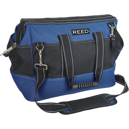 Industrial Tool Bag, Polyester, 33 Pockets, Black/Blue Waymarc Industries Inc