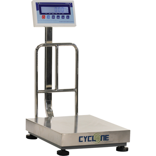Cyclone 150 Bench and Platform Scale, 300 lbs. / 150 kg Capacity, 15-3/4" L x 19-7/10" W Waymarc Industries Inc