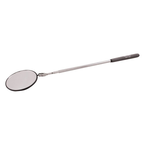 Inspection Mirror, Circular, 3-3/4" L x 3-3/4" W, Telescopic Waymarc Industries Inc