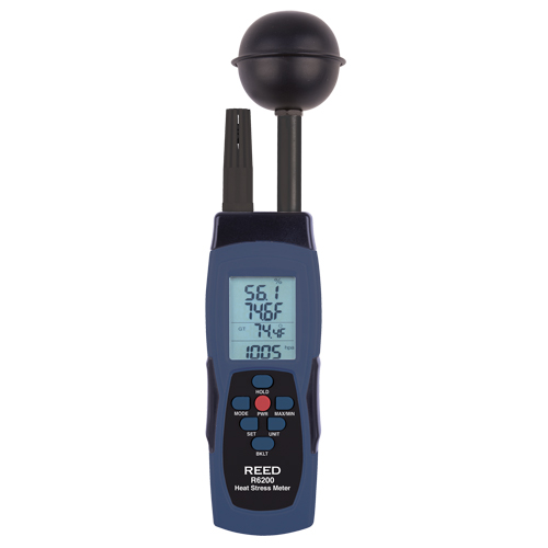 Compteur de contrainte thermique au thermom&egrave;tre-globe mouill&eacute; (WBGT) Waymarc Industries Inc
