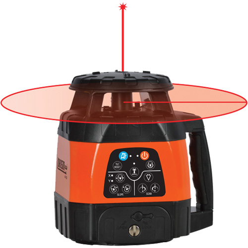 Red Beam Self-Leveling Horizontal & Vertical Rotary Laser, 200' (60 m), 635 Nm Waymarc Industries Inc