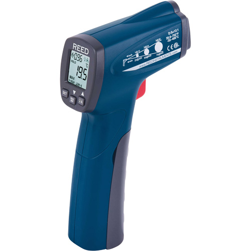 Thermom&egrave;tre &agrave; infrarouge, -25,6°- 752° F ( -32° - 400° C ), 12:1, &eacute;missivit&eacute; Ajustable Waymarc Industries Inc