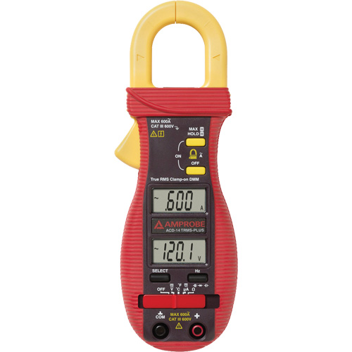 ACD-14-PLUS Clamp-On Multimeter with Dual Display, AC/DC Voltage, AC Current Waymarc Industries Inc