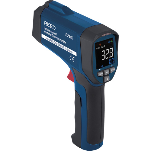 Professional Infrared Thermometer, -26 - 1472° F ( -32 - 800° C ), 30:1, Adjustable Emmissivity Waymarc Industries Inc