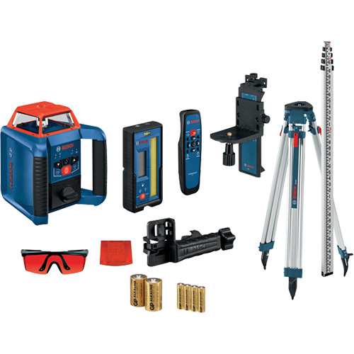Revolve2000 Self-Leveling Horizontal/Vertical Rotary Laser Kit, 2000' (609.6 m), 670 Nm Waymarc Industries Inc