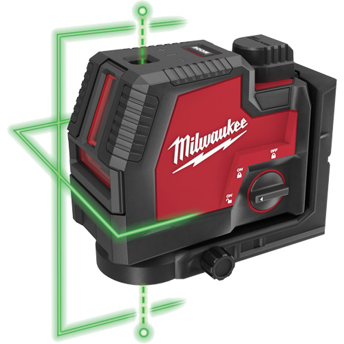 21 Redlithium USB Rechargeable Green Cross Line and Plumb Points Laser Waymarc Industries Inc