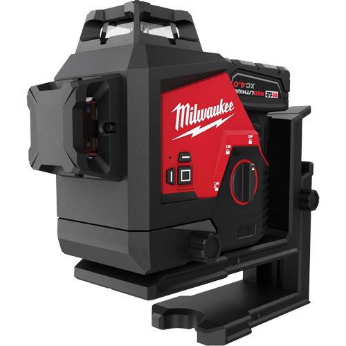 M12 360-Degree 3-Plane Cordless Laser Kit, 125' (38.1 m), 530 Nm Waymarc Industries Inc
