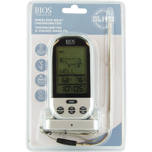 Wireless Meat & Poultry Thermometer, Contact, Digital, 32-482°F (0-250°C) Waymarc Industries Inc
