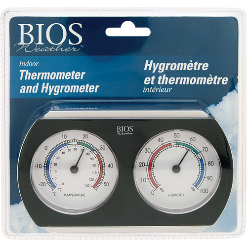 Thermom&egrave;tre-hygrom&egrave;tre d'int&eacute;rieur, 10°- 130° F ( -25° - 55° C ) Waymarc Industries Inc