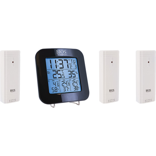 Wireless Weather Station with 3 Sensors, Non-Contact, Digital, 40-158°F (-40-70°C) Waymarc Industries Inc