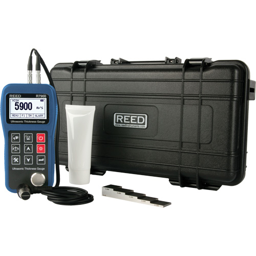 Thickness Gauge Kit, Digital Display, Ultrasound, 0.03" - 15.7" (0.65 mm - 400.0 mm) Range Waymarc Industries Inc