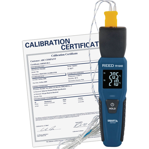 Thermom&egrave;tre &agrave; thermocouple Blueetooth Smart Series avec certificat de calibration, Contact, Num&eacute;rique, -328-2501°F (-200-1372°C) Waymarc Industries Inc