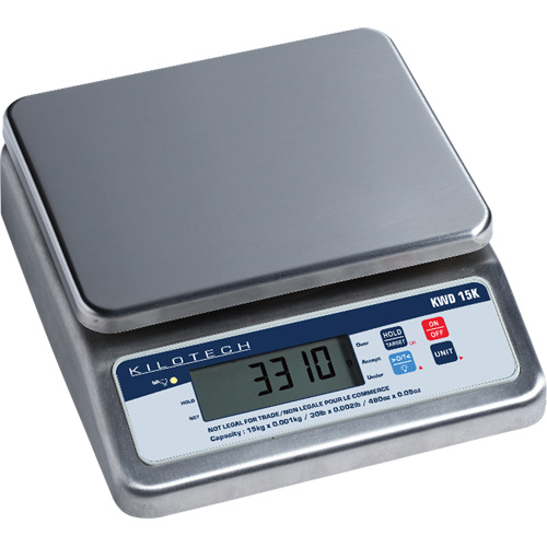 Bench Weighing Scale, 15 Kg Cap., 1 g Graduations Waymarc Industries Inc