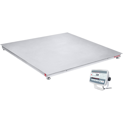 DEFENDER 5000 Washdown Floor Scale, 5000 lbs. Capacity, 48" W x 48" L Waymarc Industries Inc