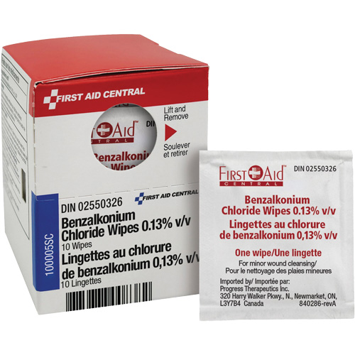 Lingettes de recharge SmartCompliance au chlorure de benzalkonium 0,13?% v/v, Serviette, Antiseptique Waymarc Industries Inc