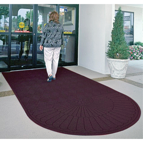 Waterhog&reg; Eco Matting, Wiper/Scraper, 3' x 6' x 3/8", Maroon Waymarc Industries Inc