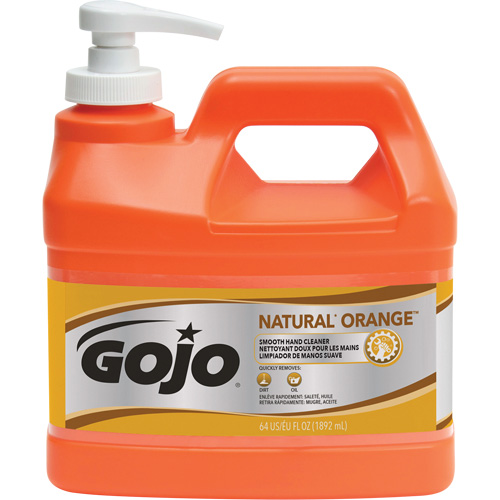 Natural Orange Hand Cleaner, Cream, 1.89 L, Pump Bottle, Citrus/Orange Waymarc Industries Inc