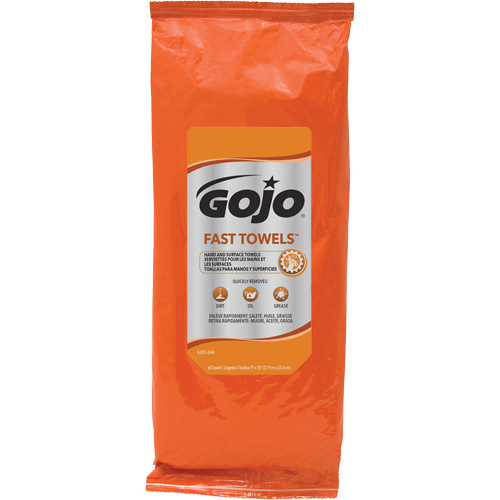 Fast Wipes&reg; Hand Cleaning Towels, 60 Wipes, 10" x 9" Waymarc Industries Inc