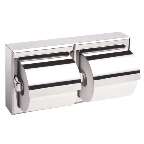 Two-Roll Toilet Paper Dispenser with Hoods, Multiple Roll Capacity Waymarc Industries Inc