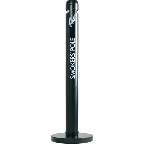 Smokers' Pole Cigarette Receptacle, Free-Standing, Aluminum, 41" Height Waymarc Industries Inc