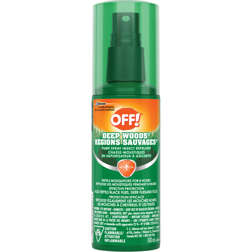 OFF! Deep Woods&reg; Insect Repellent, 25% DEET, Spray, 100 ml Waymarc Industries Inc