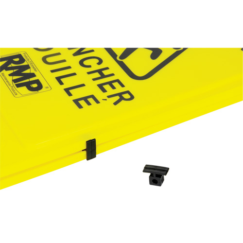 Safety Wet Floor Sign, Bilingual with Pictogram Waymarc Industries Inc