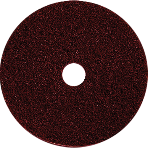 Floor Maintenance Pads, 17", Stripping, Brown Waymarc Industries Inc