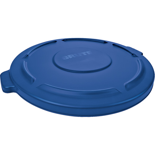 Couvercle rond pour poubelle Brute, Couvercle plat, Plastique, Convient aux contenants 22-1/4" dia. Waymarc Industries Inc